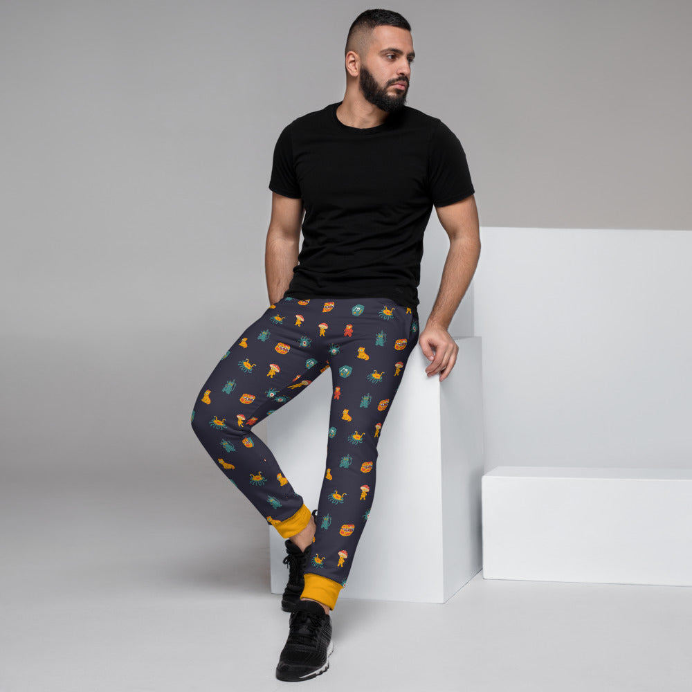 Monster Minis Men's Joggers - Geeky merchandise for people who play D&D - Merch to wear and cute accessories and stationery Paola's Pixels