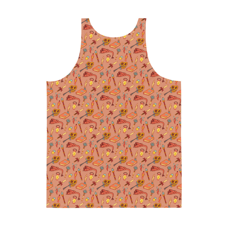 Summer Warlock Tank Top - Geeky merchandise for people who play D&D - Merch to wear and cute accessories and stationery Paola&