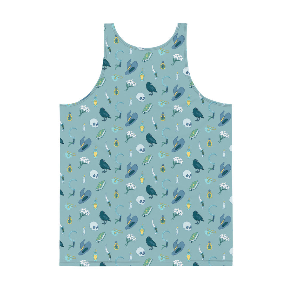 Necromancer Tank Top - Geeky merchandise for people who play D&D - Merch to wear and cute accessories and stationery Paola's Pixels