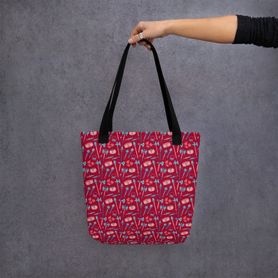 Barbarian Tote bag - Geeky merchandise for people who play D&D - Merch to wear and cute accessories and stationery Paola's Pixels