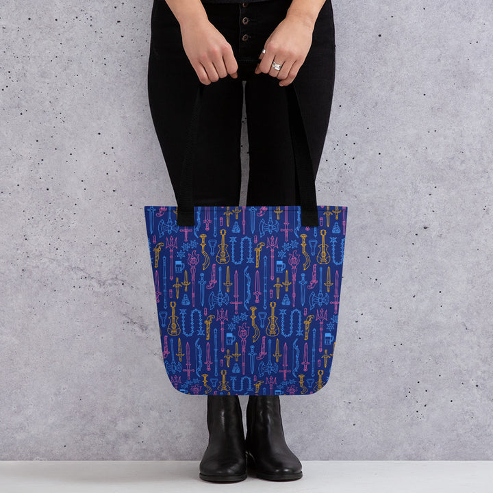 Damage Dealer Tote bag - Geeky merchandise for people who play D&D - Merch to wear and cute accessories and stationery Paola's Pixels