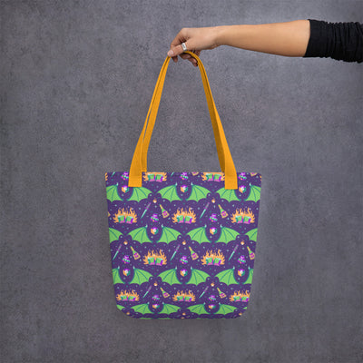 Sorcerer Tote bag - Geeky merchandise for people who play D&D - Merch to wear and cute accessories and stationery Paola's Pixels