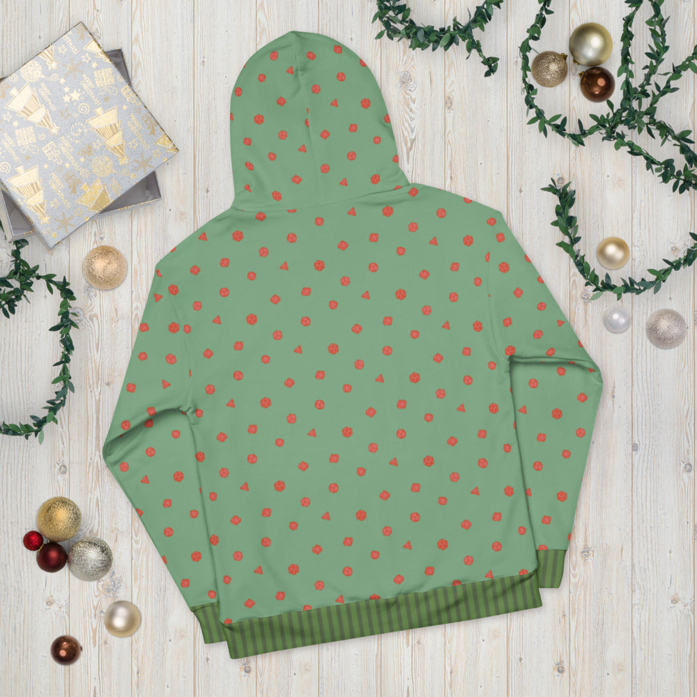 All I Want For Christmas is a Nat 20 Hoodie - Geeky merchandise for people who play D&D - Merch to wear and cute accessories and stationery Paola's Pixels