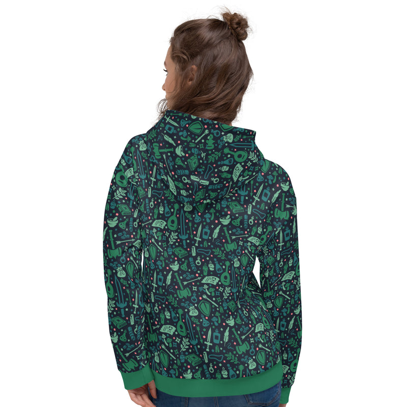 Dungeon Academia Hoodie - Geeky merchandise for people who play D&D - Merch to wear and cute accessories and stationery Paola&