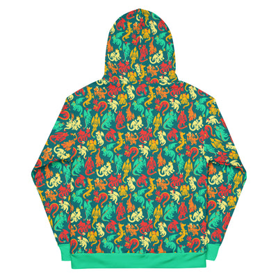 Dragons Hoodie - Geeky merchandise for people who play D&D - Merch to wear and cute accessories and stationery Paola's Pixels