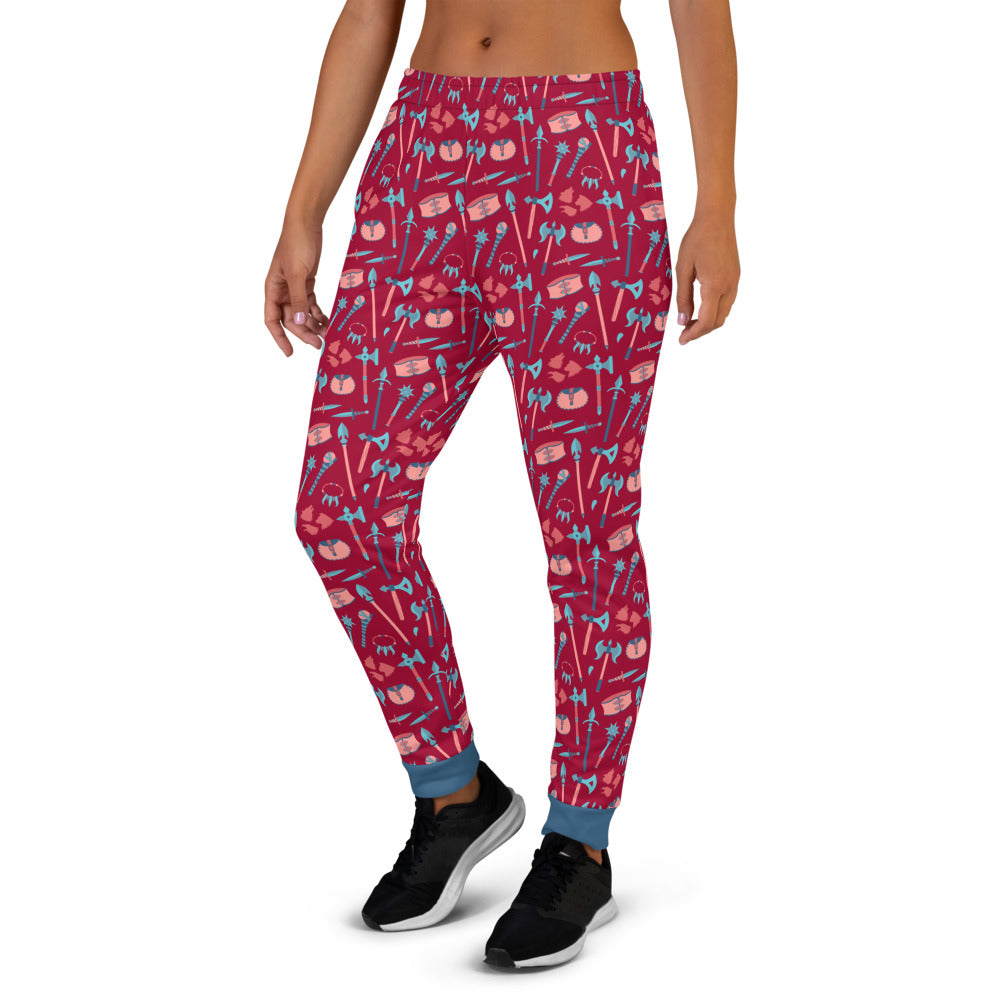 Barbarian Women's Joggers - Geeky merchandise for people who play D&D - Merch to wear and cute accessories and stationery Paola's Pixels