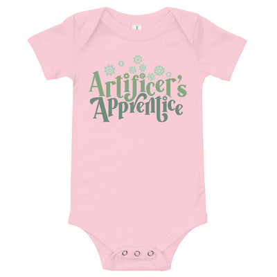Artificer's Apprentice Baby One Piece - Geeky merchandise for people who play D&D - Merch to wear and cute accessories and stationery Paola's Pixels
