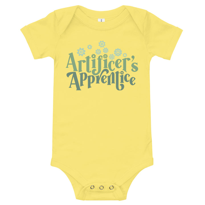 Artificer's Apprentice Baby One Piece - Geeky merchandise for people who play D&D - Merch to wear and cute accessories and stationery Paola's Pixels