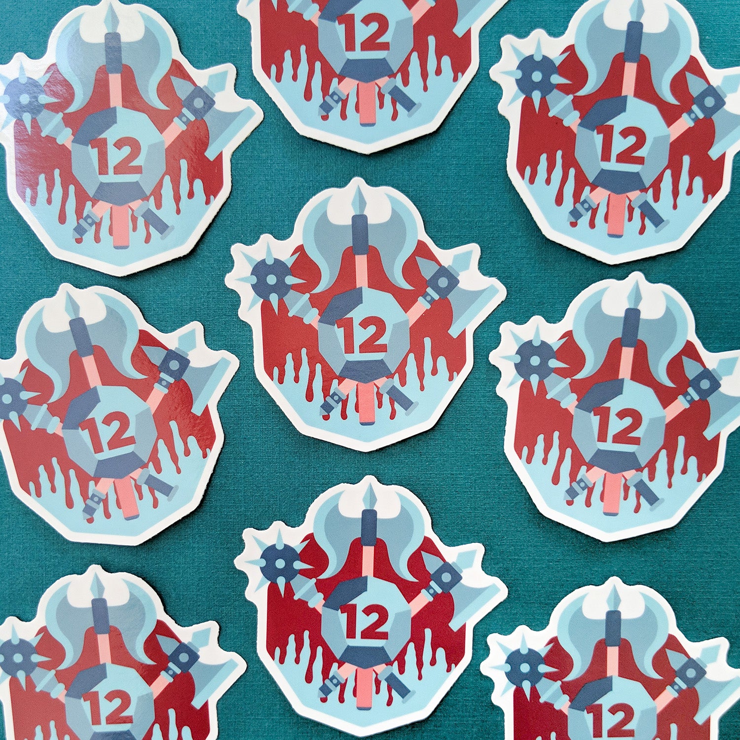 Barbarian Sticker - Geeky merchandise for people who play D&D - Merch to wear and cute accessories and stationery Paola's Pixels