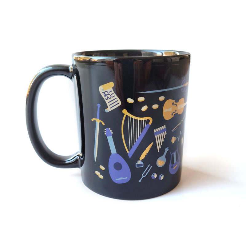 Bard Mug - Geeky merchandise for people who play D&D - Merch to wear and cute accessories and stationery Paola&