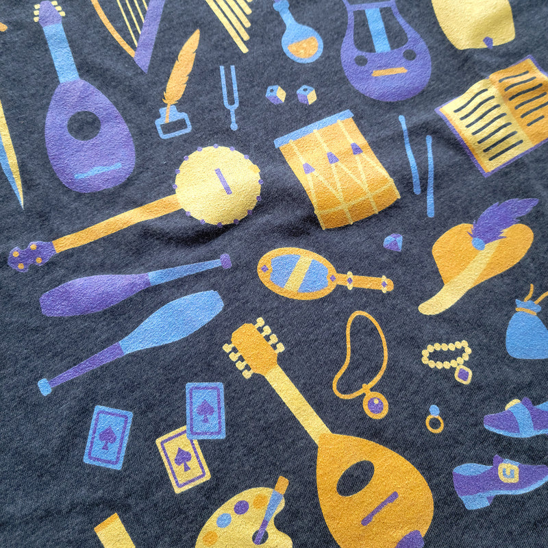 Bard Shirt - Geeky merchandise for people who play D&D - Merch to wear and cute accessories and stationery Paola&