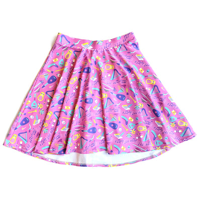 Bard Skater Skirt - Geeky merchandise for people who play D&D - Merch to wear and cute accessories and stationery Paola's Pixels