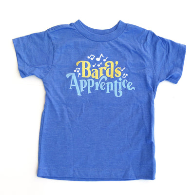 Bard's Apprentice Toddler Shirt - Geeky merchandise for people who play D&D - Merch to wear and cute accessories and stationery Paola's Pixels
