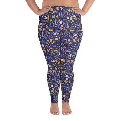 Purple Bard Leggings - Geeky merchandise for people who play D&D - Merch to wear and cute accessories and stationery Paola's Pixels