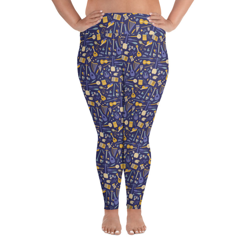 Purple Bard Leggings - Geeky merchandise for people who play D&D - Merch to wear and cute accessories and stationery Paola&