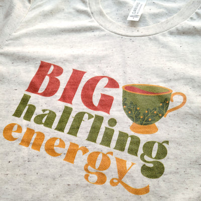 Big Halfling Energy Women's Shirt - Geeky merchandise for people who play D&D - Merch to wear and cute accessories and stationery Paola's Pixels