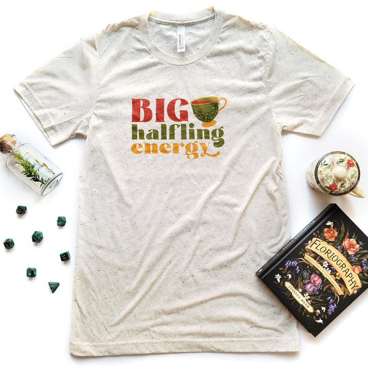 Big Halfling Energy Shirt - Geeky merchandise for people who play D&D - Merch to wear and cute accessories and stationery Paola's Pixels