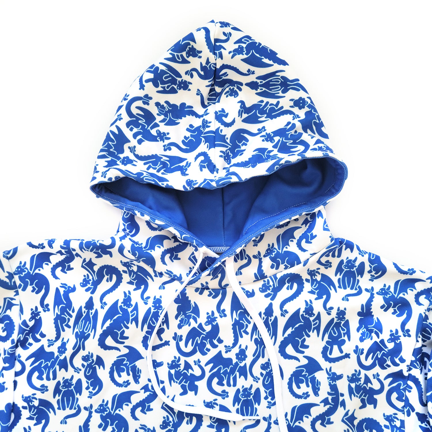 Blue Dragons Hoodie - Geeky merchandise for people who play D&D - Merch to wear and cute accessories and stationery Paola's Pixels