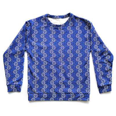 Blue D20 Holiday Sweatshirt - Geeky merchandise for people who play D&D - Merch to wear and cute accessories and stationery Paola's Pixels