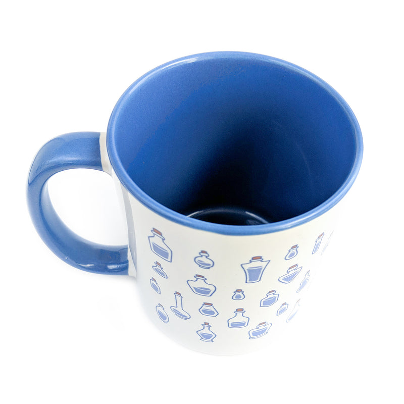 Blue Mana Potions Mug - Geeky merchandise for people who play D&D - Merch to wear and cute accessories and stationery Paola&