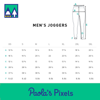 Tabletop Items Men's Joggers - Geeky merchandise for people who play D&D - Merch to wear and cute accessories and stationery Paola's Pixels