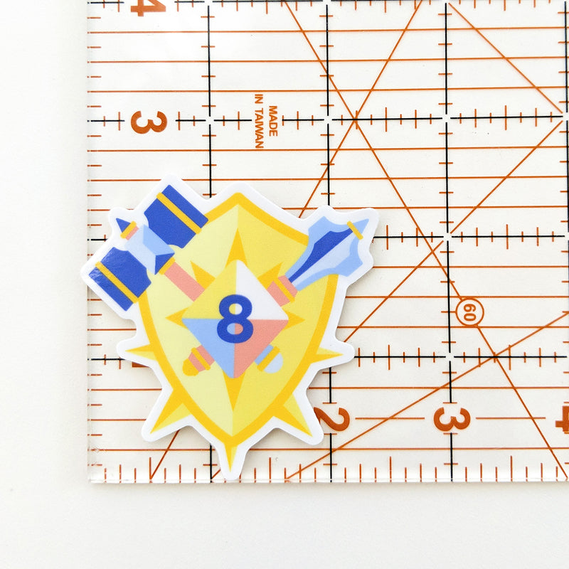 Cleric Sticker - Geeky merchandise for people who play D&D - Merch to wear and cute accessories and stationery Paola&