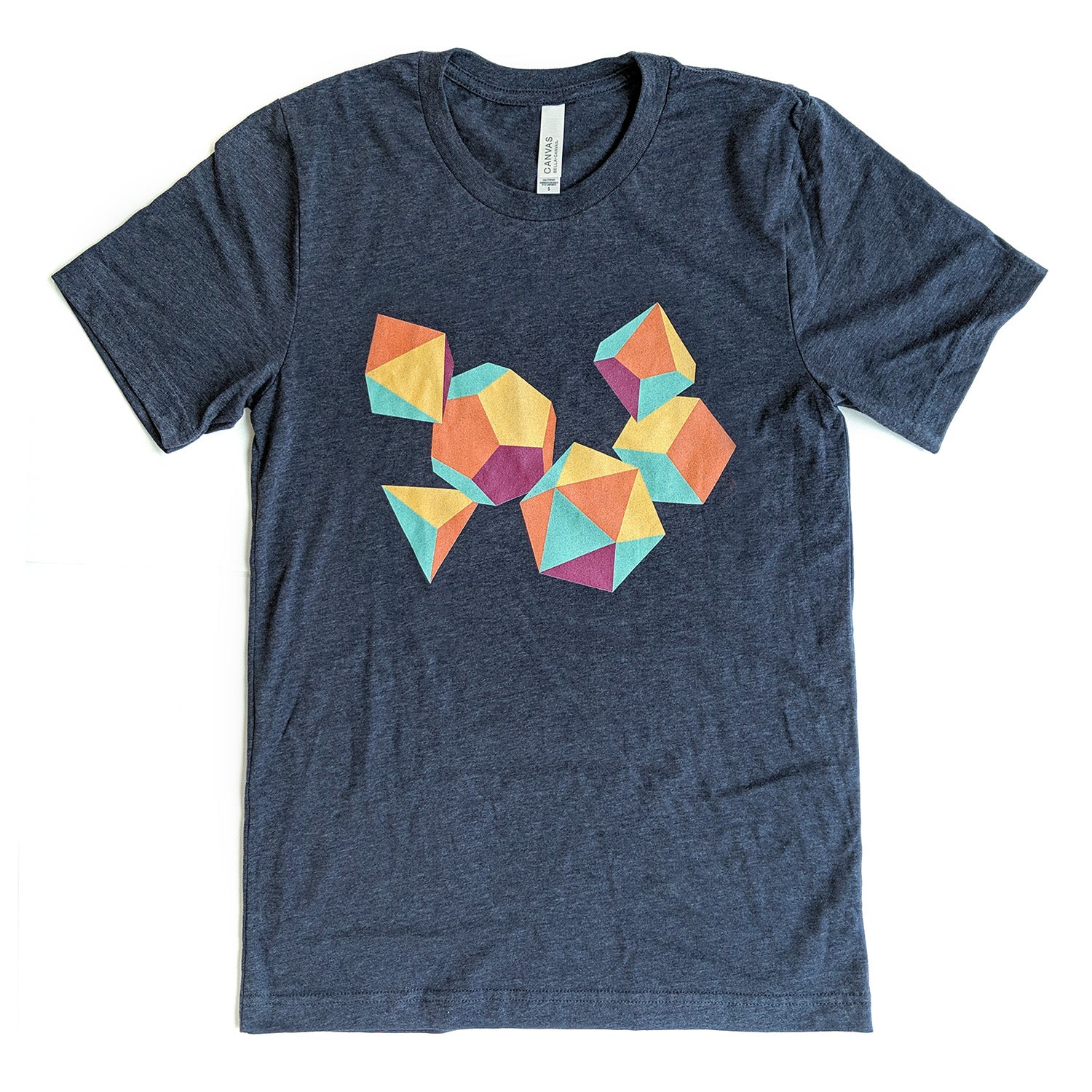 Colorful Dice Shirt - Geeky merchandise for people who play D&D - Merch to wear and cute accessories and stationery Paola's Pixels