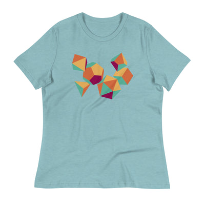 Colorful Dice Women's Shirt - Geeky merchandise for people who play D&D - Merch to wear and cute accessories and stationery Paola's Pixels