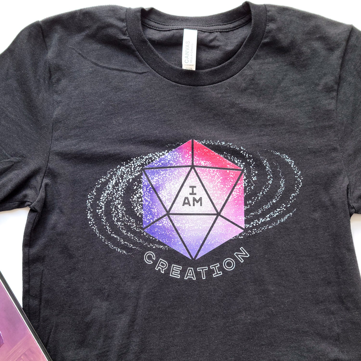 I Am Creation Shirt - Geeky merchandise for people who play D&D - Merch to wear and cute accessories and stationery Paola's Pixels