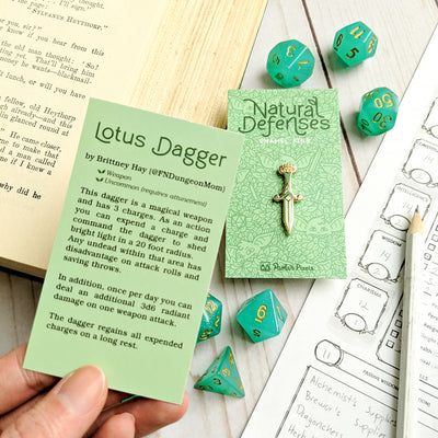 The Whole Natural Defenses Collection - Geeky merchandise for people who play D&D - Merch to wear and cute accessories and stationery Paola's Pixels