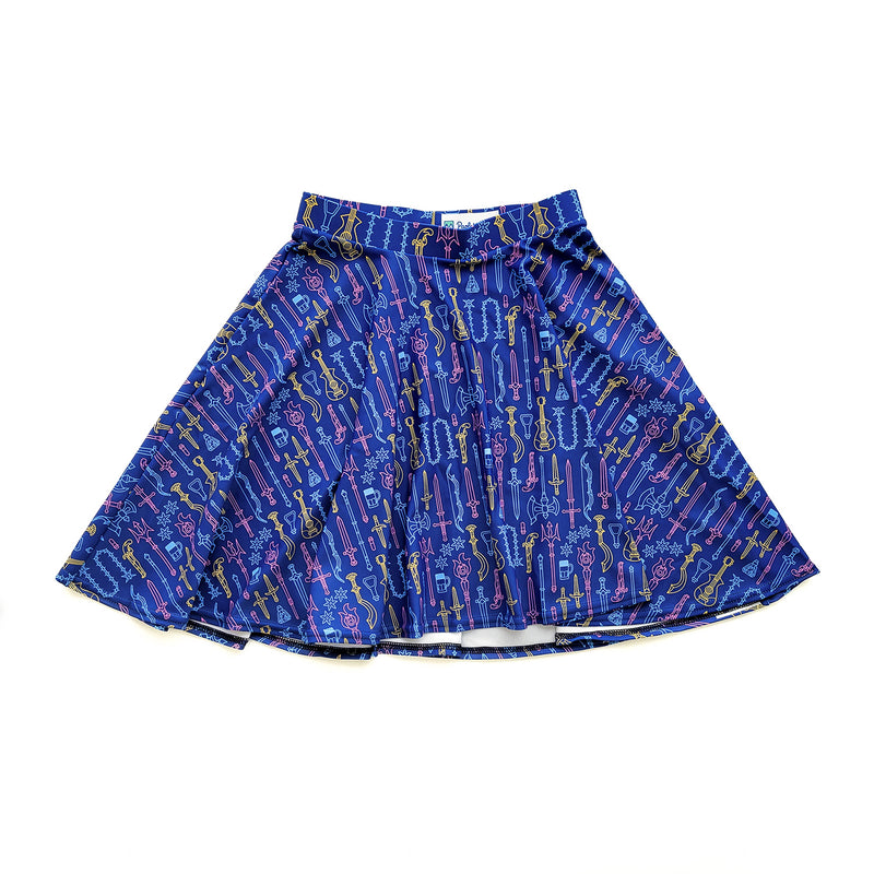 Damage Dealer Skater Skirt - Geeky merchandise for people who play D&D - Merch to wear and cute accessories and stationery Paola&