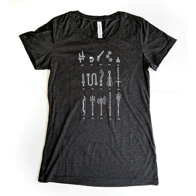 Damage Dealer Women's Shirt - Geeky merchandise for people who play D&D - Merch to wear and cute accessories and stationery Paola's Pixels