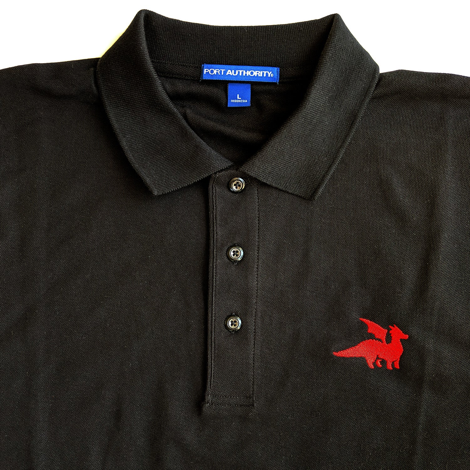 Red Dragon Premium Polo Shirt - Geeky merchandise for people who play D&D - Merch to wear and cute accessories and stationery Paola's Pixels