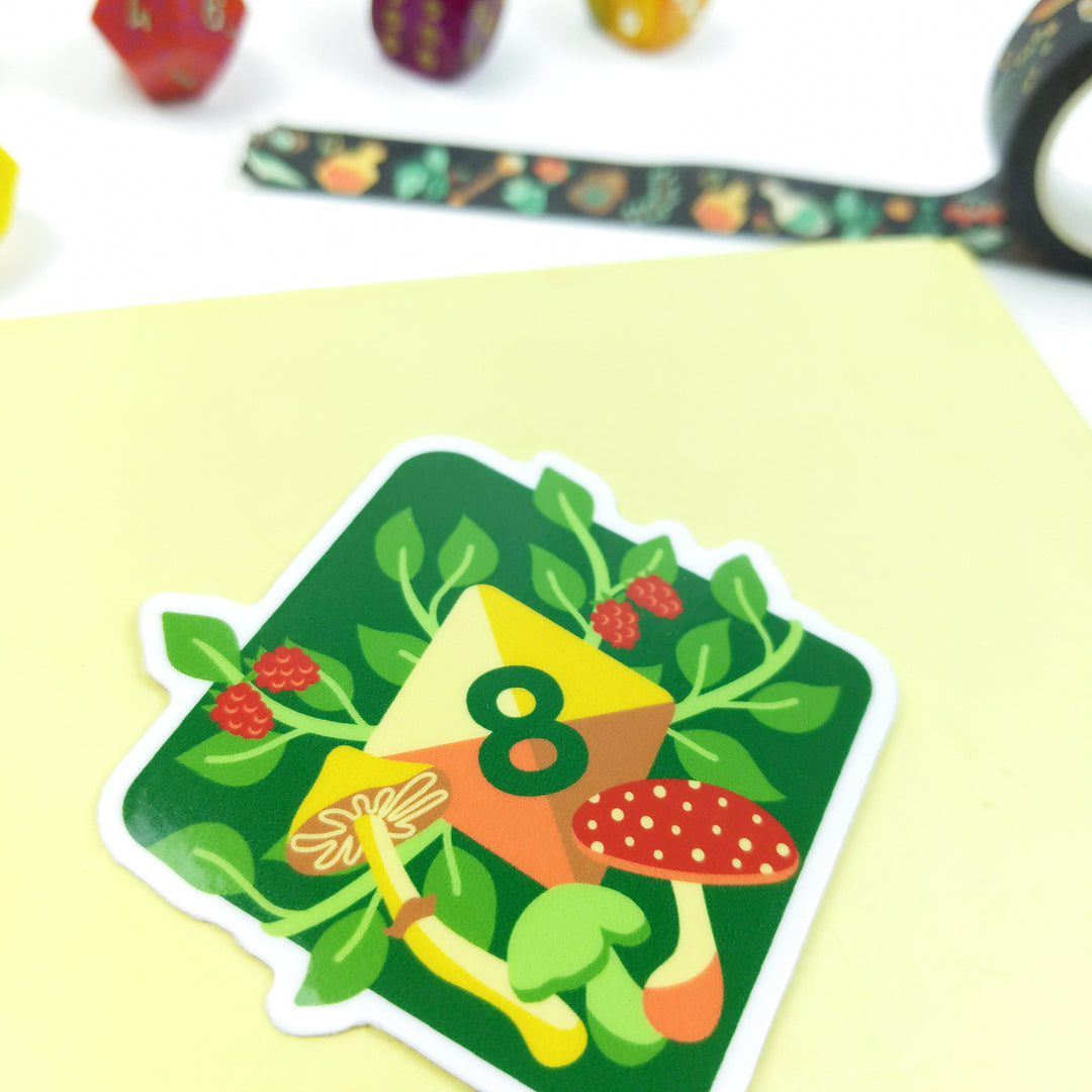 Druid Sticker - Geeky merchandise for people who play D&D - Merch to wear and cute accessories and stationery Paola's Pixels