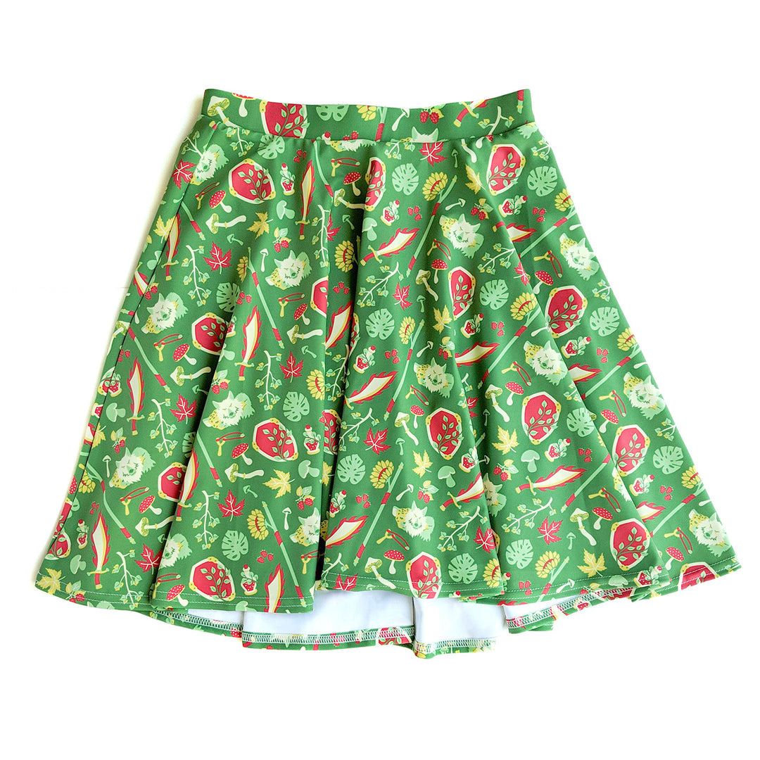 Druid Skater Skirt - Geeky merchandise for people who play D&D - Merch to wear and cute accessories and stationery Paola's Pixels