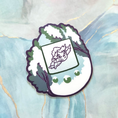 Dryad Tamagotchi Sticker - Geeky merchandise for people who play D&D - Merch to wear and cute accessories and stationery Paola's Pixels