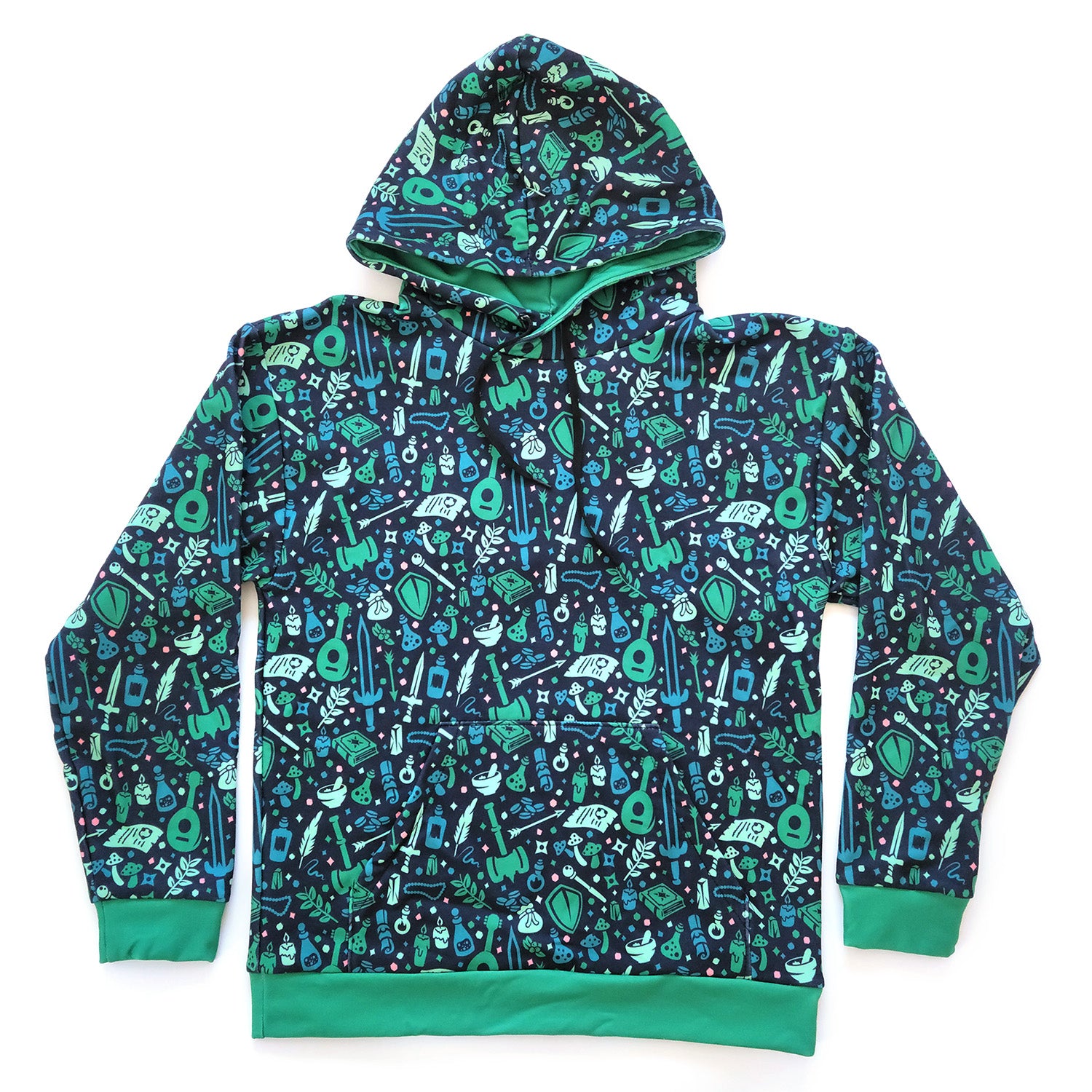 Dungeon Academia Hoodie - Geeky merchandise for people who play D&D - Merch to wear and cute accessories and stationery Paola's Pixels