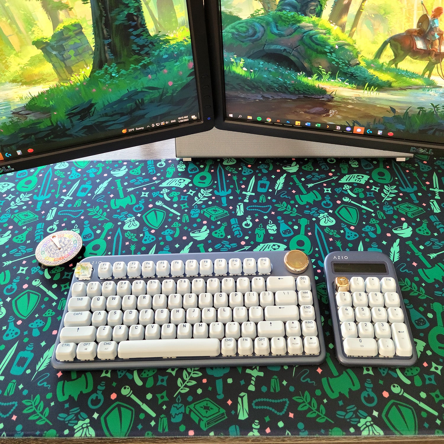 Dungeon Academia desk mat - Geeky merchandise for people who play D&D - Merch to wear and cute accessories and stationery Paola's Pixels