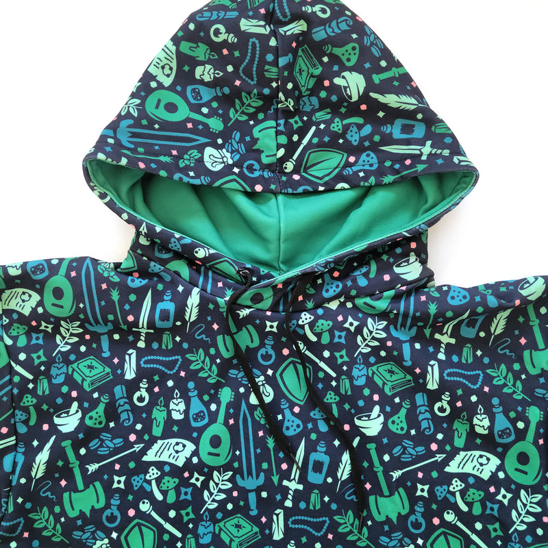 Dungeon Academia Hoodie - Geeky merchandise for people who play D&D - Merch to wear and cute accessories and stationery Paola&