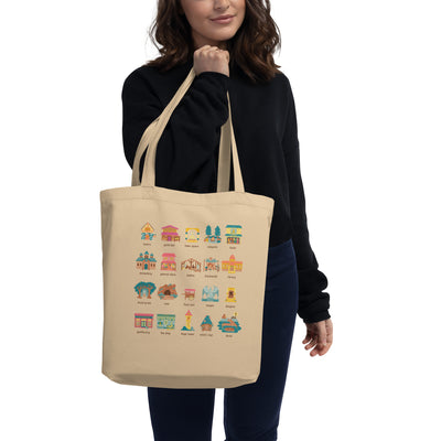 World Building Tote Bag - Geeky merchandise for people who play D&D - Merch to wear and cute accessories and stationery Paola's Pixels