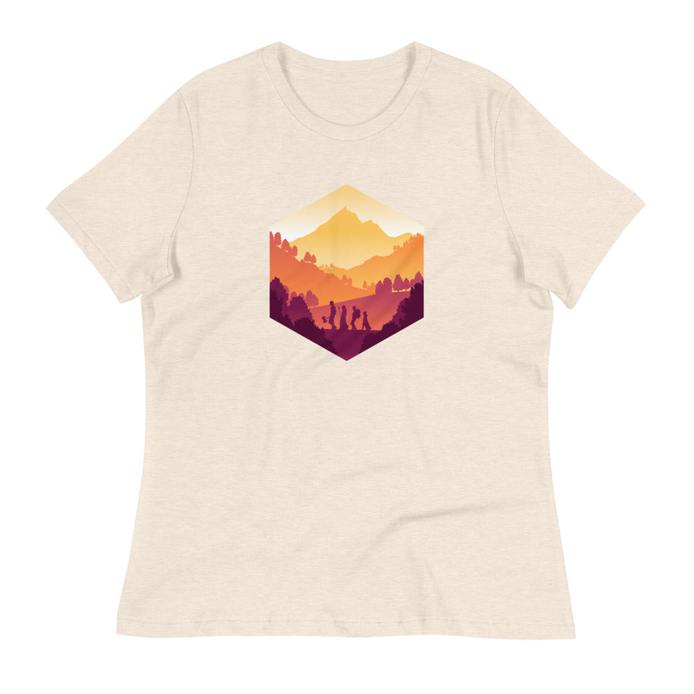 Fall Adventure d20 Women's Shirt - Geeky merchandise for people who play D&D - Merch to wear and cute accessories and stationery Paola's Pixels
