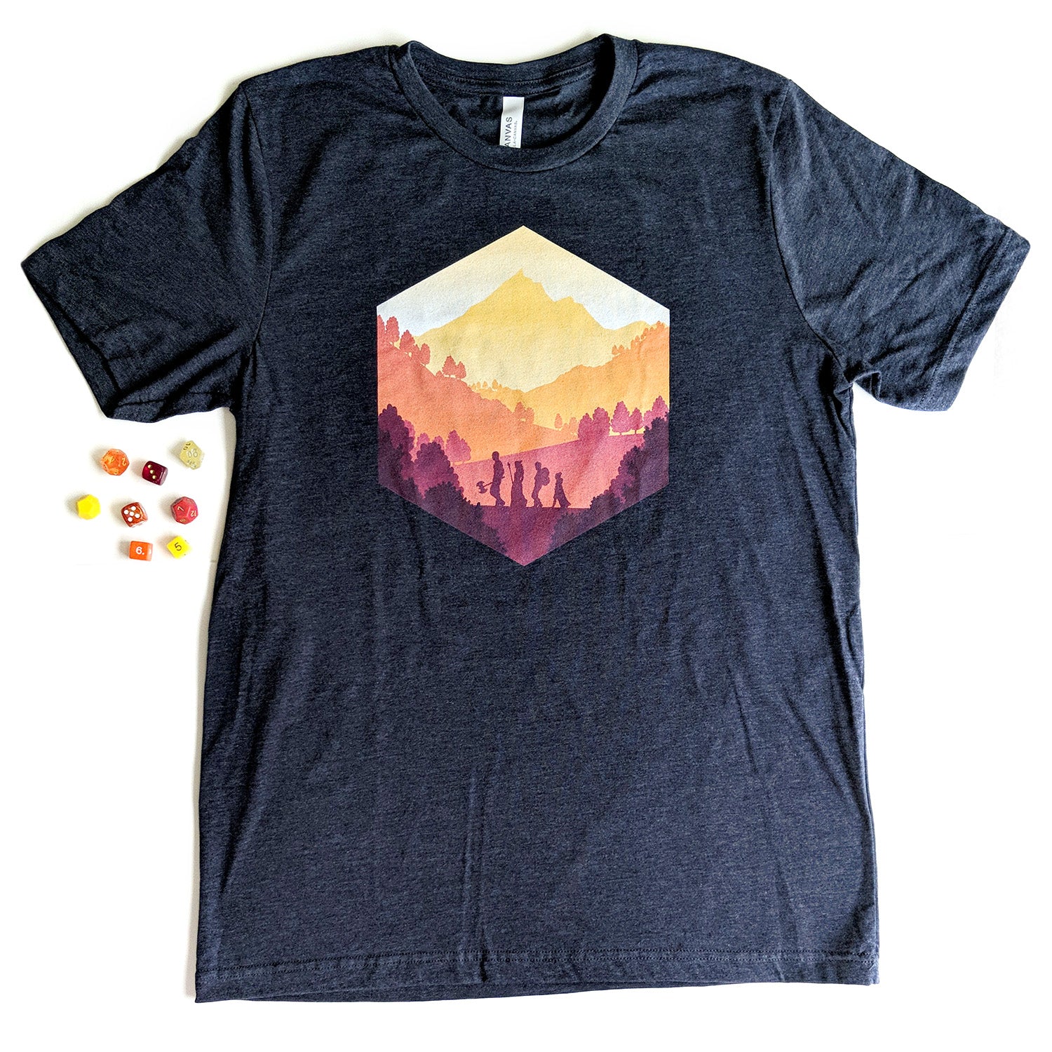 Fall Adventure d20 Shirt - Geeky merchandise for people who play D&D - Merch to wear and cute accessories and stationery Paola's Pixels