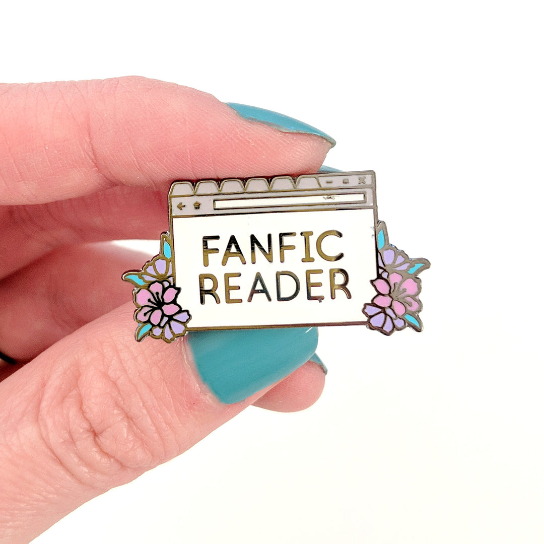 Seconds Sale! Fanfic Reader Enamel Pin - Geeky merchandise for people who play D&D - Merch to wear and cute accessories and stationery Paola's Pixels
