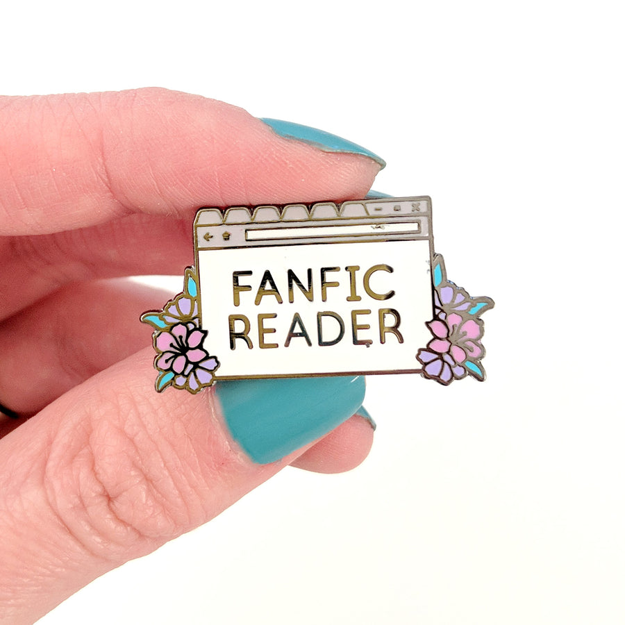 Seconds Sale! Fanfic Reader Enamel Pin - Geeky merchandise for people who play D&D - Merch to wear and cute accessories and stationery Paola's Pixels