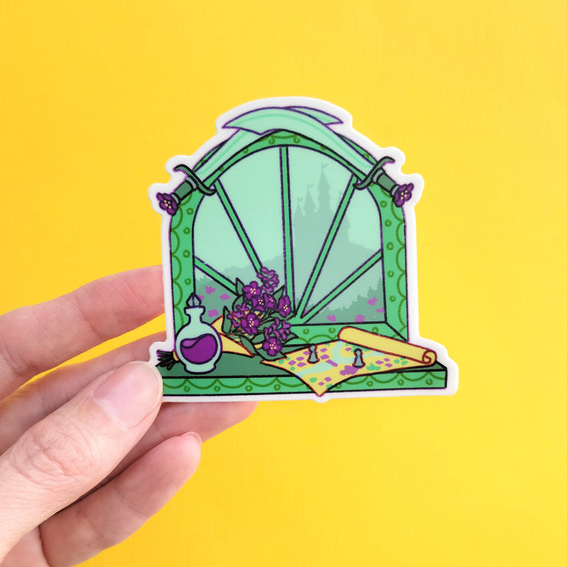 Fighter Window Sticker - Geeky merchandise for people who play D&D - Merch to wear and cute accessories and stationery Paola&