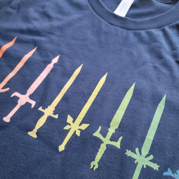 Fighter Swords Shirt - Geeky merchandise for people who play D&D - Merch to wear and cute accessories and stationery Paola's Pixels