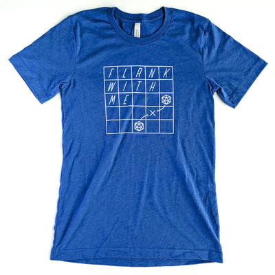 Flank With Me Shirt - Geeky merchandise for people who play D&D - Merch to wear and cute accessories and stationery Paola's Pixels