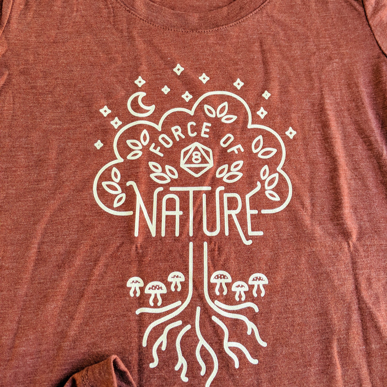 Force of Nature Women's Shirt - Geeky merchandise for people who play D&D - Merch to wear and cute accessories and stationery Paola's Pixels