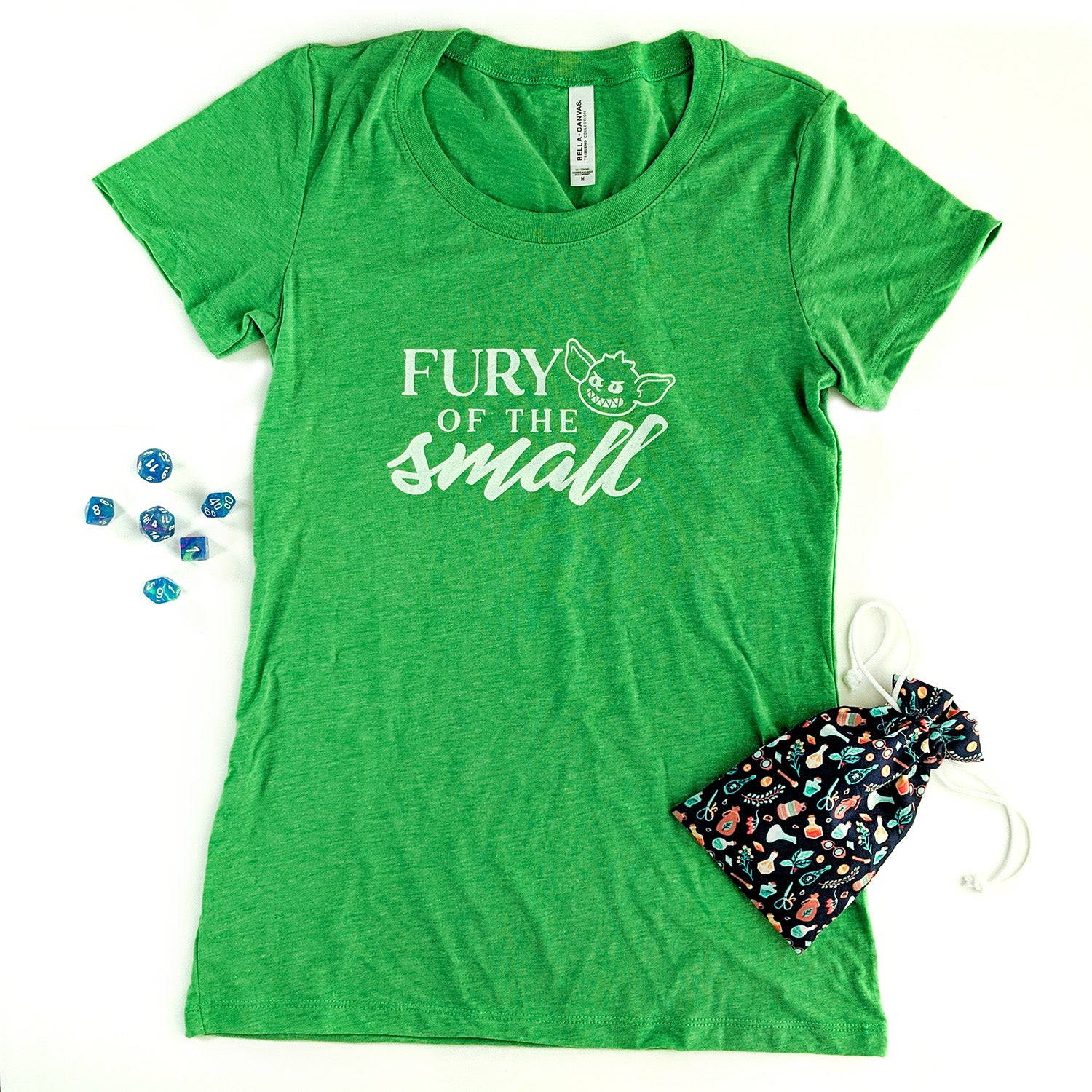 Fury of the Small Women's Shirt - Geeky merchandise for people who play D&D - Merch to wear and cute accessories and stationery Paola's Pixels