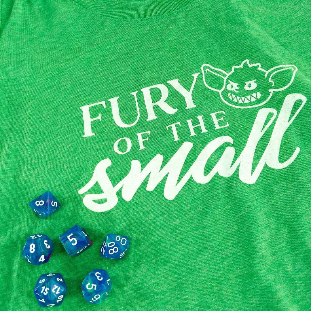 Fury of the Small Women's Shirt - Geeky merchandise for people who play D&D - Merch to wear and cute accessories and stationery Paola's Pixels